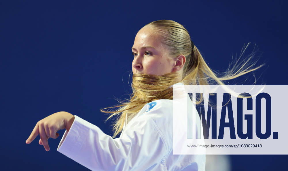 REPRO FREE *PRESS RELEASE NO REPRODUCTION FEE* 2026 ONAKAI Karate Irish Open, Ireland National Indoor Arena, Blanchardstown 12 9 2026 Camma Bakke Malte of Denmark competing in the Female Senior Kata competition Camma Bakke Malte competing in the Female Senior Kata competition 12 9 2026