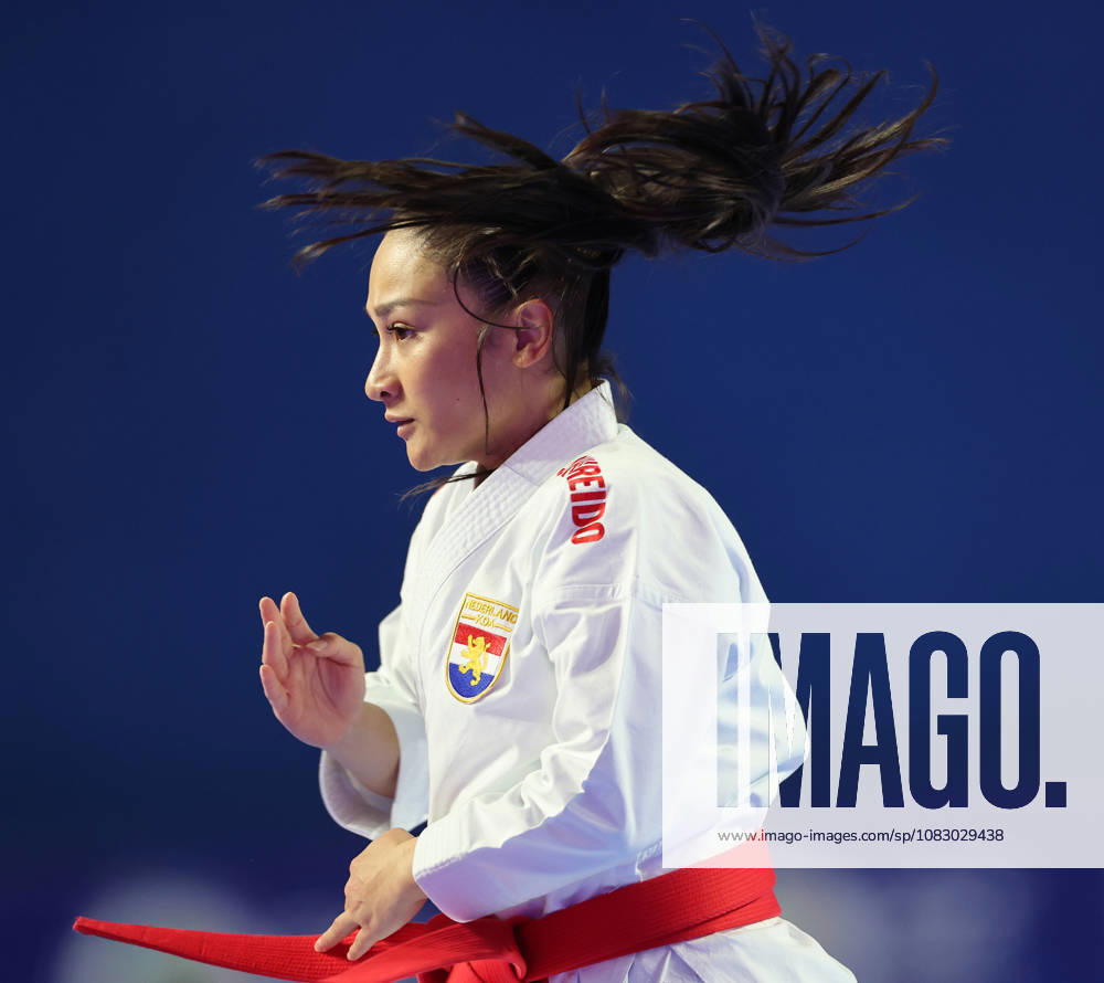 REPRO FREE *PRESS RELEASE NO REPRODUCTION FEE* 2026 ONAKAI Karate Irish Open, Ireland National Indoor Arena, Blanchardstown 12 9 2026 Soraya Wahjudi of Netherlands competing in the Female Senior Kata competition Soraya Wahjudi competing in the Female Senior Kata competition 12 9 2026
