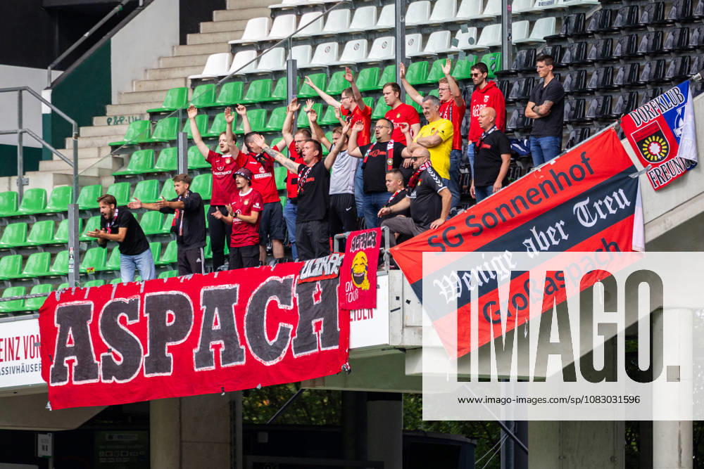 Die Fans von SG Sonnenhof Grossaspach im Gaesteblock feuern ihre Mannschaft an GER, TSV Havelse vs. SG Sonnenhof Grossaspach, Fussball, 3. Liga, 5. Spieltag, Spielzeit 2026 2027, 12.09.2026 DFL Regulations prohibit any use of photographers as image sequences and or quasi-video. GER, TSV Havelse vs. SG Sonnenhof Grossaspach, Fussball, 3. Liga, 5. Spieltag, Spielzeit 2026 2027, 12.09.2026 Hannover
