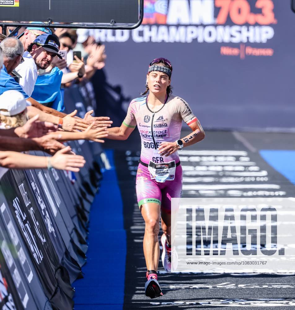 2026 IRONMAN 70.3 Weltmeisterschaft Nizza - Bianca Bogen Athleten beim Wettkampf der VinFast IRONMAN 70.3 Weltmeisterschaft 2026 in Nizza, Frankreich. Nizza Promenade des Anglais Alpes-Maritimes Provence-Alpes-Côte d Azur France
