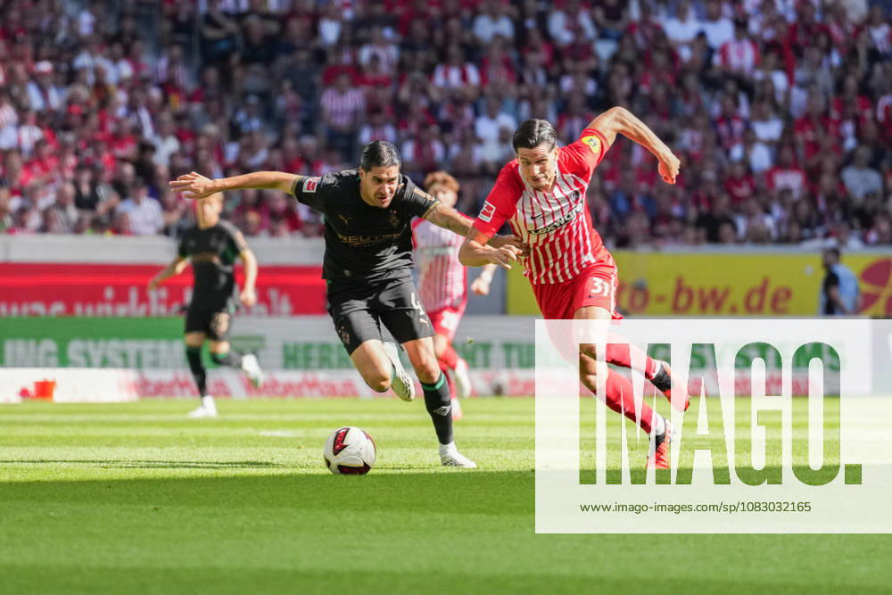 1. Bundesliga: SC Freiburg vs Borussia Mönchengladbach, 12.09.2026 Zweikampf zwischen Kevin Diks (Borussia Mönchengladbach, 4) und Igor Matanović (SC Freiburg, 31) 1. Bundesliga: SC Freiburg vs Borussia Mönchengladbach, Europa-Park-Stadion, 12.09.2026 DFB DFL REGULATIONS PROHIBIT ANY USE OF PHOTOGRAPHS AS IMAGE SEQUENCES AND OR QUASI-VIDEO.?