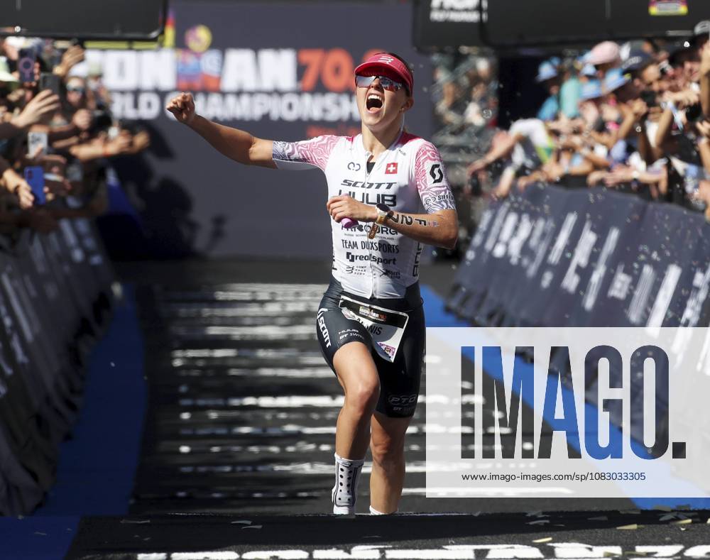 Ironman 70.3 femmes PHOTOPQR NICE MATIN Dylan Meiffret ; Nice ; 12 09 2026 ; Premier jour féminin de l Ironman 70.3 a Nice ICI : La suisse Alanis Siffert arrive 3e - Nice, France, September 12, 2026. The first day of the 2026 IRONMAN 70.3 World Championship, WM, Weltmeisterschaft in Nice, dedicated to the women’s race. Professional women started at 7 a.m. from Plage des Ponchettes, followed by age-group competitors. The triathlon consists of a 1.9 km swim, a 90 km bike course through the Alpes-Maritimes and a 21.1 km run along the Promenade des Anglais. Nice France
