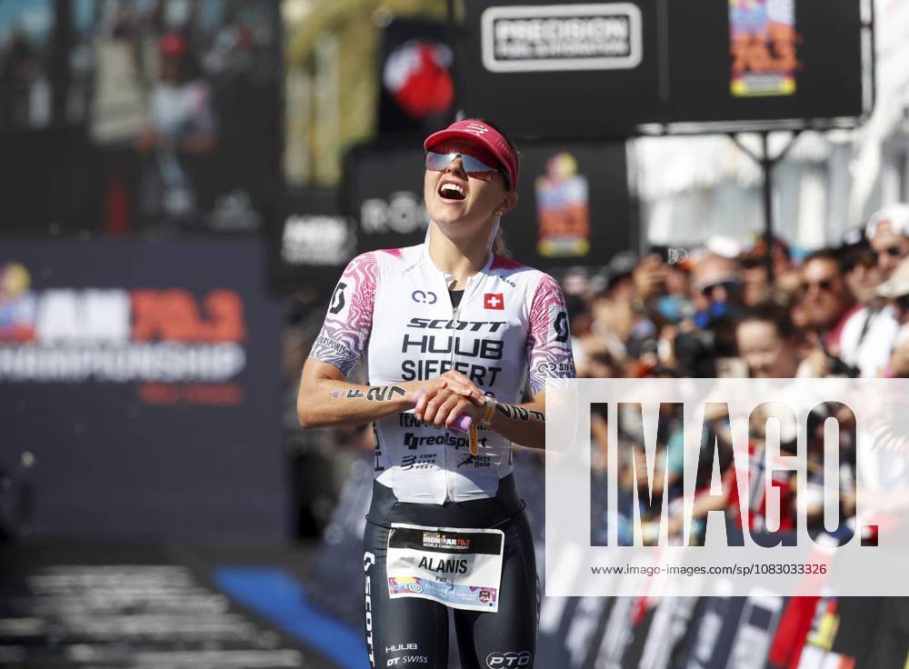 Ironman 70.3 femmes PHOTOPQR NICE MATIN Dylan Meiffret ; Nice ; 12 09 2026 ; Premier jour féminin de l Ironman 70.3 a Nice ICI : La suisse Alanis Siffert arrive 3e - Nice, France, September 12, 2026. The first day of the 2026 IRONMAN 70.3 World Championship, WM, Weltmeisterschaft in Nice, dedicated to the women’s race. Professional women started at 7 a.m. from Plage des Ponchettes, followed by age-group competitors. The triathlon consists of a 1.9 km swim, a 90 km bike course through the Alpes-Maritimes and a 21.1 km run along the Promenade des Anglais. Nice France