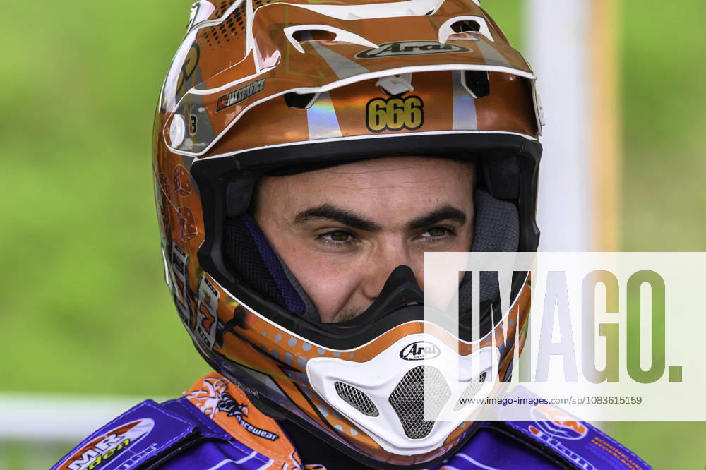 FIM Long Track of Nations 2026 Romano Hummel (14) of the Netherlands competes during the FIM Long Track of Nations 2026 at the Speed Centre Roden in the Netherlands on September 20, 2026. Roden Drenthe Netherlands