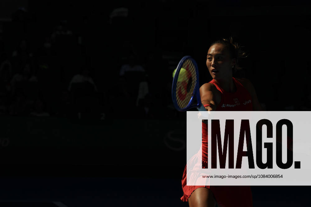 (261001) -- BEIJING, Oct. 1, 2026 -- Zheng Qinwen competes during the women s singles first round match between Zheng Qinwen of China and Shi Han of China at 2026 China Open tennis tournament in Beijing, China, Oct. 1, 2026. ) (SP)CHINA-BEIJING-TENNIS-CHINA OPEN-WOMEN S SINGLES(CN) BaixXuefei
