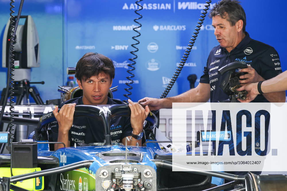 Alexander Albon of Thailand in his Atlassian Williams F1 Team FW48 in the Paddock during previews ahead of the FIA Formula 1 Grand Prix of Bahrain in Malaysia at the Sepang Circuit on October 01, 2026 in Kuala Lumpur, Malaysia. (Photo by Qian Jun SPP-Paddocker)