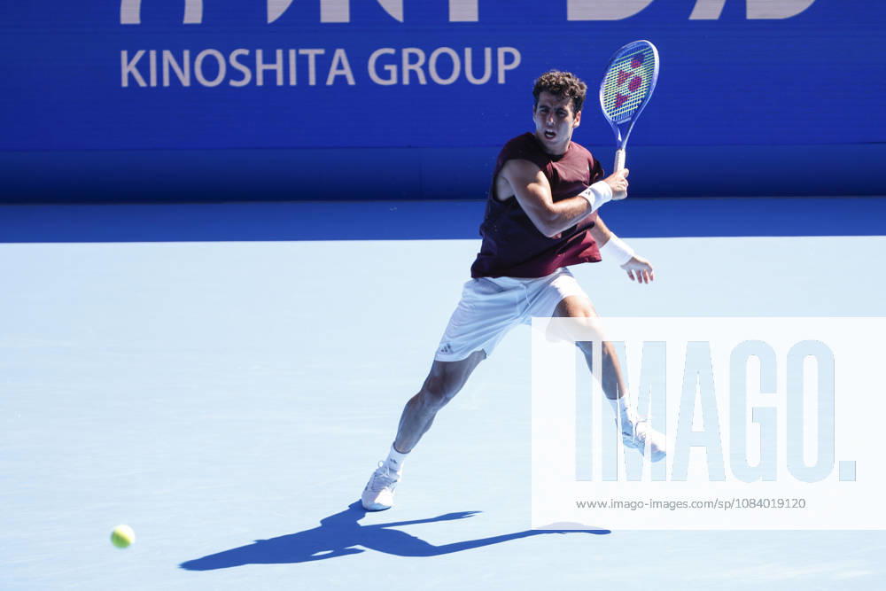 Jaume Munar (Spain) returns a shot against Taylor Fritz (USA) during their Round of 32 match at the Kinoshita Group Japan Open Tennis Championships at Ariake Colosseum in Tokyo. The tournament runs from September 29 to October 6. Munar won 6(7)-7(9), 6-4, 6-3. Tennis 2026: Taylor Fritz Battles Jaume Munar In Japan Open - ZUMAm191 20261001_aap_m191_010