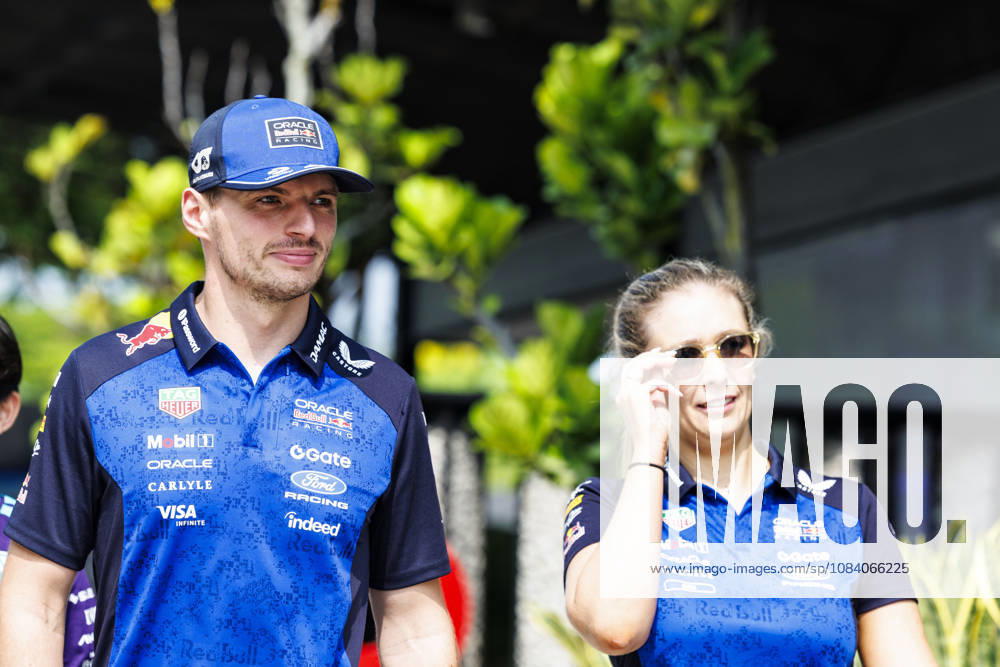 3rd October 2026; Sepang IC, Kuala Lumpur, Malaysia; Formula 1, Bahrain Grand Prix, Qualifying Day; Max Verstappen (3) of Netherlands and Oracle Red Bull Racing arriving StephenxBlackberry