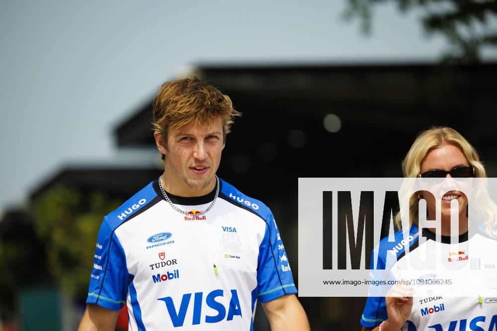 3rd October 2026; Sepang IC, Kuala Lumpur, Malaysia; Formula 1, Bahrain Grand Prix, Qualifying Day; Liam Lawson (30) of New Zealand and Visa Cash App Racing Bulls Formula One Team arriving StephenxBlackberry