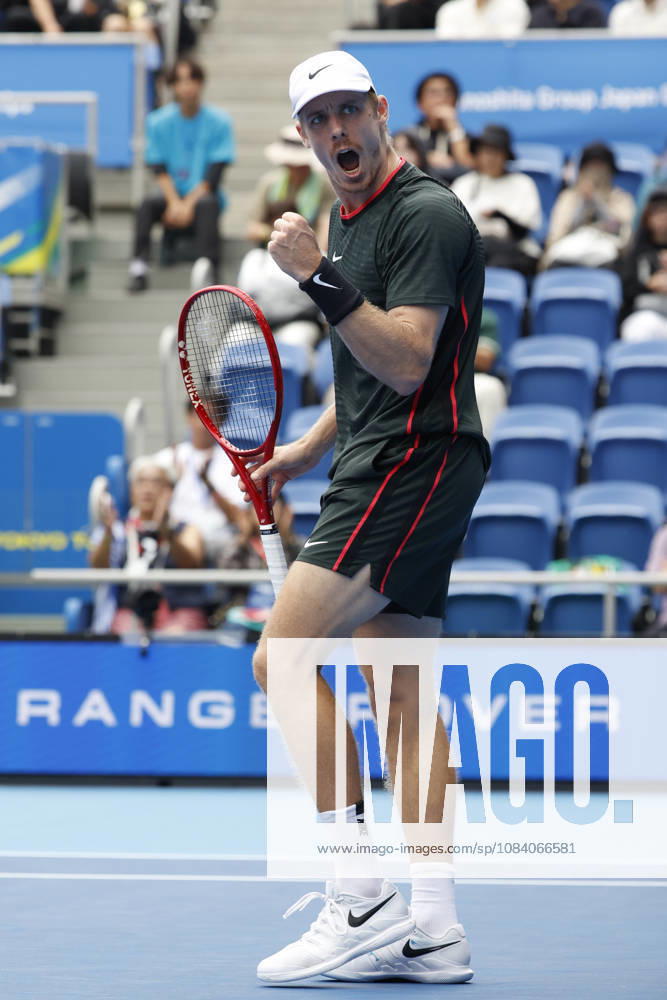 Denis Shapovalov (Canada) reacts against Alejandro Tabilo (Chile) during their Round of 16 match at the Kinoshita Group Japan Open Tennis Championships at Ariake Colosseum in Tokyo. The tournament runs from September 29 to October 6. Shapovalov won 7-5, 3-6, 6-4. Tokyo Japan - ZUMAm191 20261003_aap_m191_015