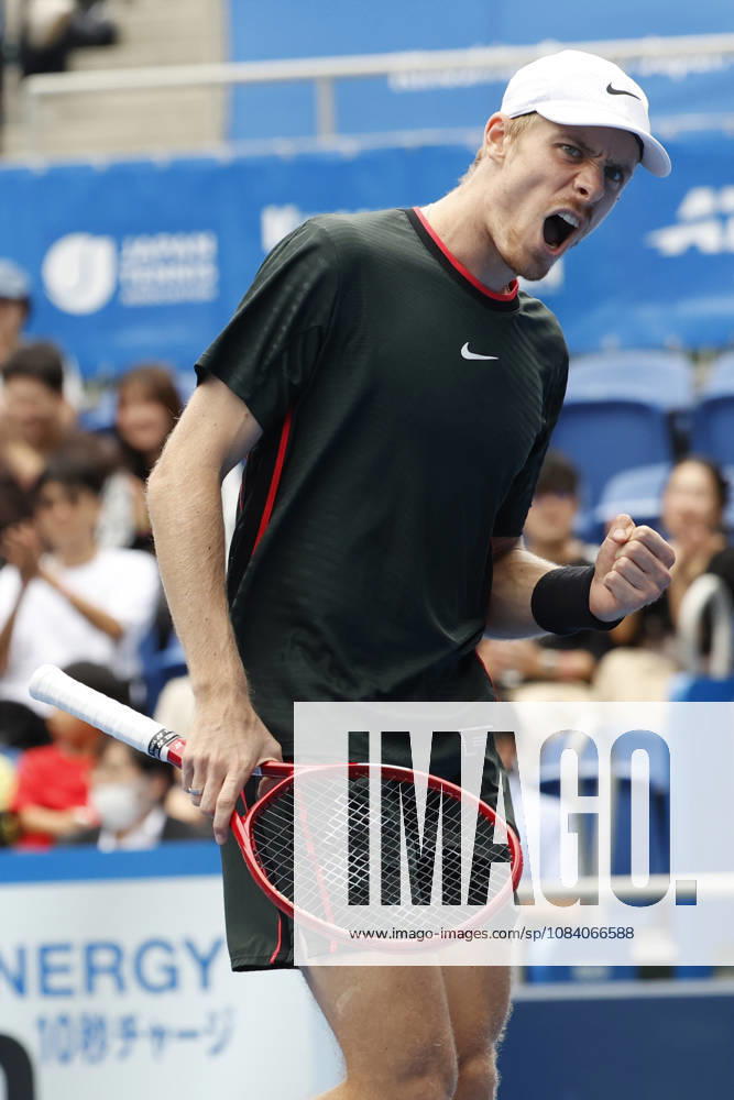 Denis Shapovalov (Canada) reacts against Alejandro Tabilo (Chile) during their Round of 16 match at the Kinoshita Group Japan Open Tennis Championships at Ariake Colosseum in Tokyo. The tournament runs from September 29 to October 6. Shapovalov won 7-5, 3-6, 6-4. Tokyo Japan - ZUMAm191 20261003_aap_m191_018