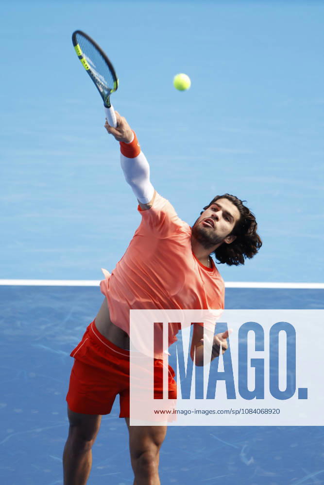 Carlos Alcaraz (Spain) serves against Matteo Arnaldi (Italy) during their Round of 16 match at the Kinoshita Group Japan Open Tennis Championships at Ariake Colosseum in Tokyo. The tournament runs from September 29 to October 6. Alcaraz won 7-6(6), 6-1. Tokyo Japan - ZUMAm191 20261003_aap_m191_033