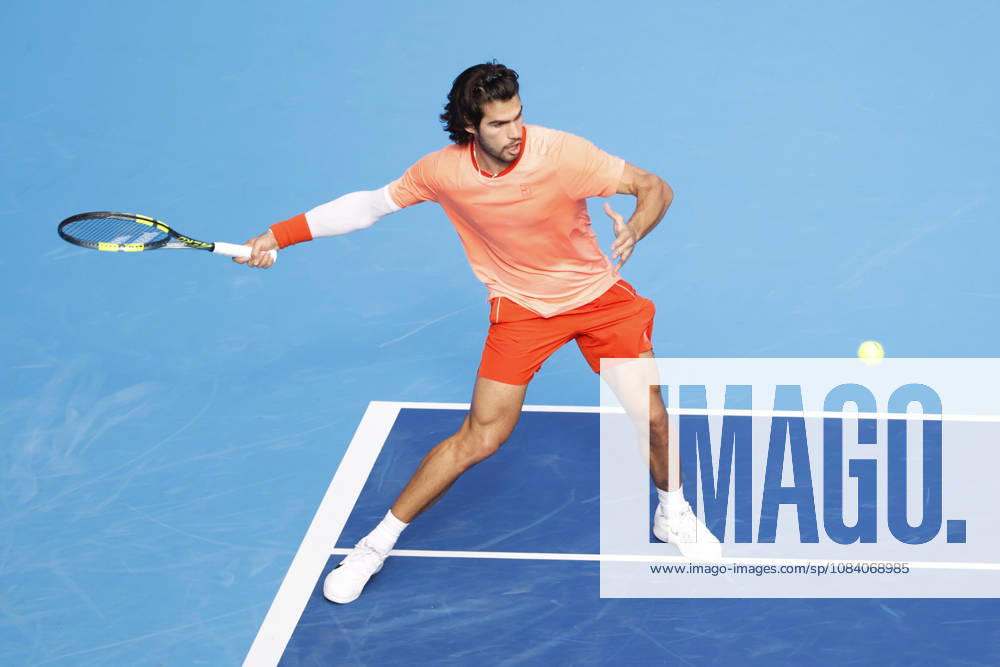 Carlos Alcaraz (Spain) returns a shot against Matteo Arnaldi (Italy) during their Round of 16 match at the Kinoshita Group Japan Open Tennis Championships at Ariake Colosseum in Tokyo. The tournament runs from September 29 to October 6. Alcaraz won 7-6(6), 6-1. Tokyo Japan - ZUMAm191 20261003_aap_m191_041