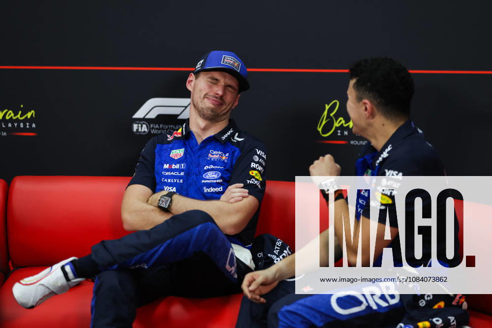 F1 - BAHRAIN GRAND PRIX IN MALAYSIA 2026 press conference, PK, Pressekonferenz VERSTAPPEN Max (nld), Red Bull Racing Ford RB22, HADJAR Isack (fra), Red Bull Racing Ford RB22, portrait during the 2026 Formula 1 Bahrain Grand Prix in Malaysia, 16th round of the 2026 Formula One World Championship, WM, Weltmeisterschaft from October 2 to 4, 2026 on the Sepang International Circuit, in Sepang, Malaysia - SepangMalaysia