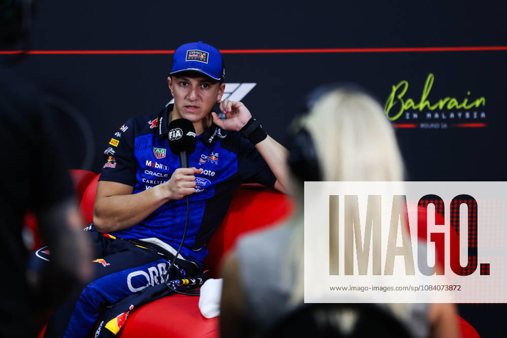 F1 - BAHRAIN GRAND PRIX IN MALAYSIA 2026 press conference, PK, Pressekonferenz HADJAR Isack (fra), Red Bull Racing Ford RB22, portrait during the 2026 Formula 1 Bahrain Grand Prix in Malaysia, 16th round of the 2026 Formula One World Championship, WM, Weltmeisterschaft from October 2 to 4, 2026 on the Sepang International Circuit, in Sepang, Malaysia - SepangMalaysia