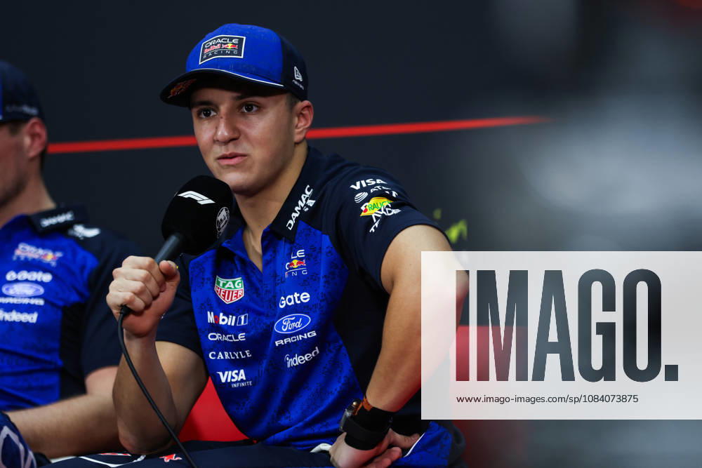 F1 - BAHRAIN GRAND PRIX IN MALAYSIA 2026 press conference, PK, Pressekonferenz HADJAR Isack (fra), Red Bull Racing Ford RB22, portrait during the 2026 Formula 1 Bahrain Grand Prix in Malaysia, 16th round of the 2026 Formula One World Championship, WM, Weltmeisterschaft from October 2 to 4, 2026 on the Sepang International Circuit, in Sepang, Malaysia - SepangMalaysia
