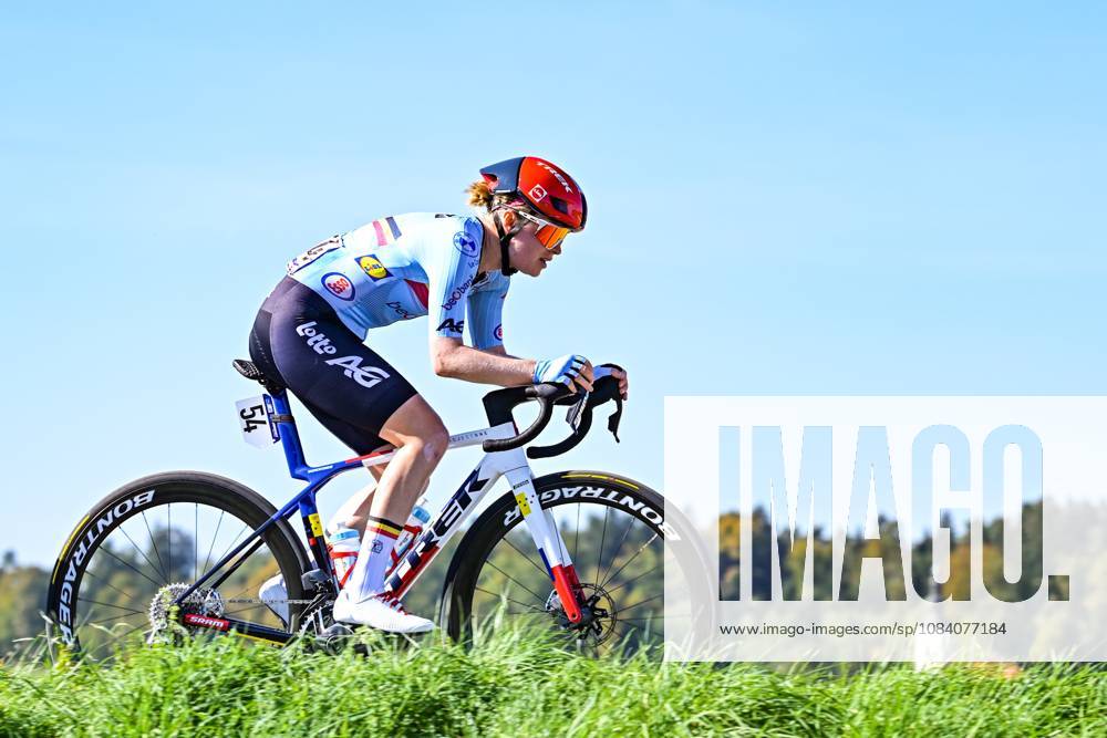 Belgium s Margot Vanpachtenbeke is pictured in action during the elite women Road Race race (130 km) at the cycling UEC Road European Championships, in Ljubljana, Slovenia Saturday 3 October 2026. The UEC Road European Championships are taking place from 02 to 07 October in Ljubljana, Slovenia. DAVIDxPINTENS x188613302x