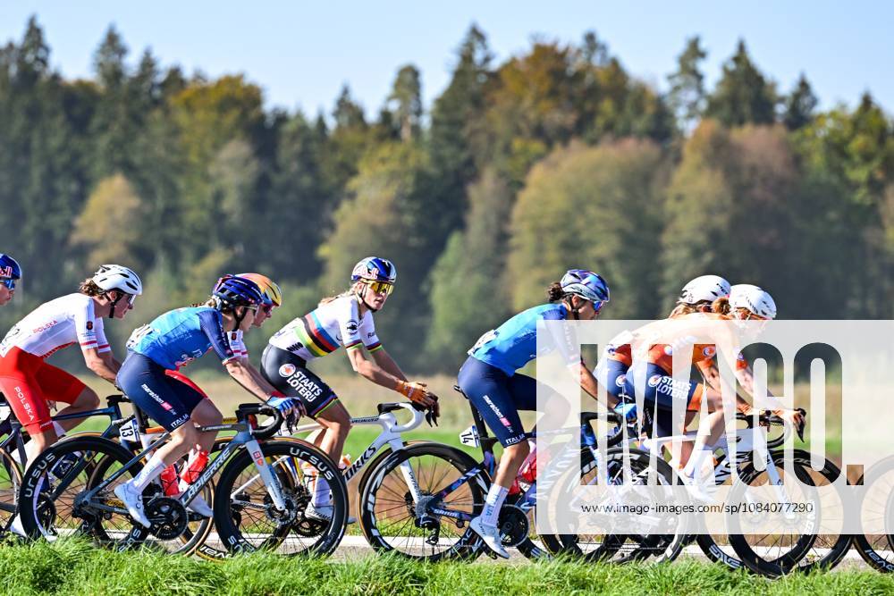 Dutch Demi Vollering is pictured in action during the elite women Road Race race (130 km) at the cycling UEC Road European Championships, in Ljubljana, Slovenia Saturday 3 October 2026. The UEC Road European Championships are taking place from 02 to 07 October in Ljubljana, Slovenia. DAVIDxPINTENS x188613313x