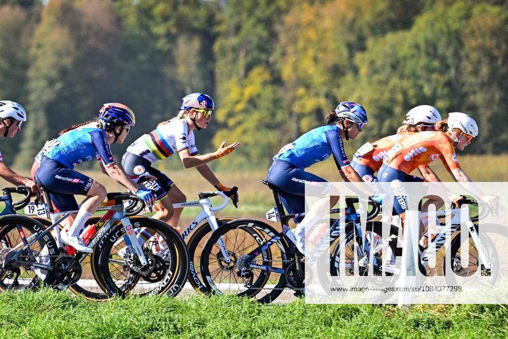 Dutch Demi Vollering is pictured in action during the elite women Road Race race (130 km) at the cycling UEC Road European Championships, in Ljubljana, Slovenia Saturday 3 October 2026. The UEC Road European Championships are taking place from 02 to 07 October in Ljubljana, Slovenia. DAVIDxPINTENS x188613315x
