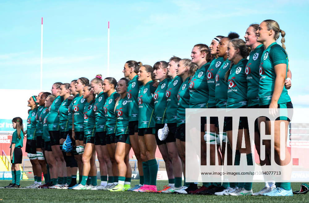 Women s International Test Match, Virgin Media Park, Cork 3 10 2026 Ireland vs Japan Ireland stand for the national anthem Ireland stand for the national anthem 3 10 2026