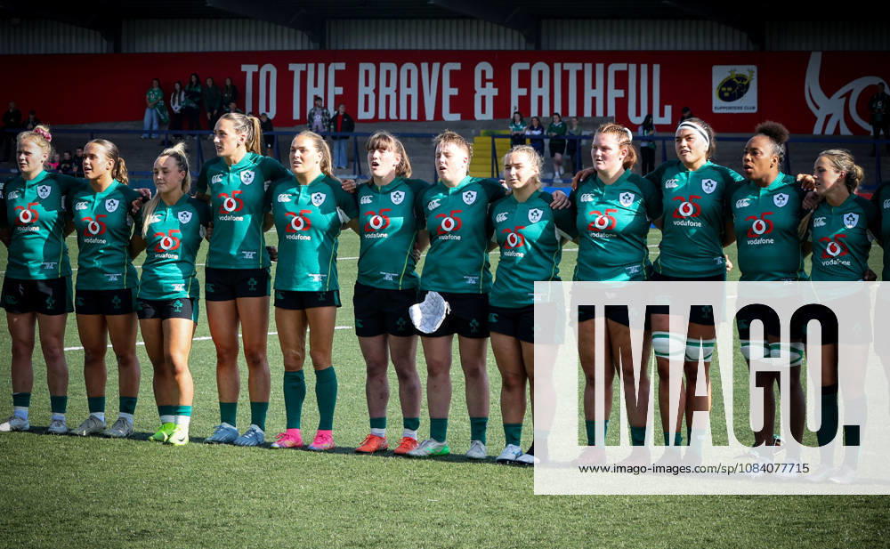 Women s International Test Match, Virgin Media Park, Cork 3 10 2026 Ireland vs Japan Ireland stand for the national anthem Ireland stand for the national anthem 3 10 2026