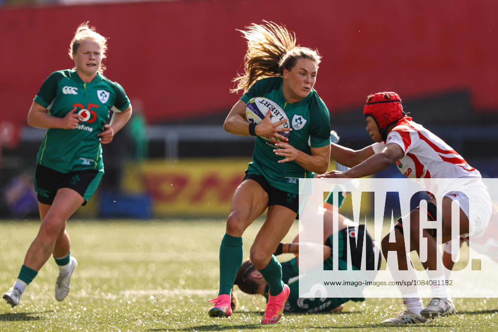 Women s International Test Match, Virgin Media Park, Cork 3 10 2026 Ireland vs Japan Ireland s BÃ BÃ ibhinn Parsons comes up against Jennifer Nduka 3 10 2026