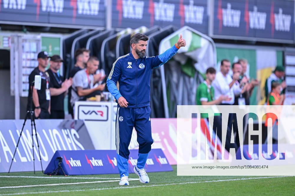Fussball, Saison 2026 2027, Testspiel, SC Austria Lustenau - FC Schalke 04, Trainer Miron Muslic (FC Schalke 04) xRHR-FOTO YYx
