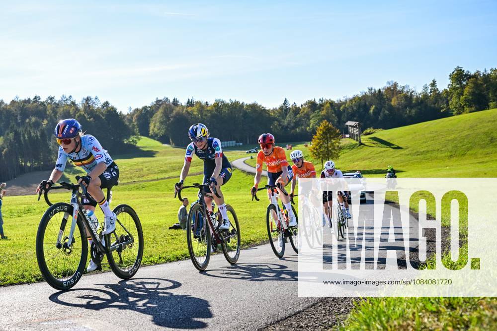 Belgium s Audrey De Keersmaeker is pictured in action during the elite women Road Race race (130 km) at the cycling UEC Road European Championships, in Ljubljana, Slovenia Saturday 3 October 2026. The UEC Road European Championships are taking place from 02 to 07 October in Ljubljana, Slovenia. DAVIDxPINTENS x188619769x