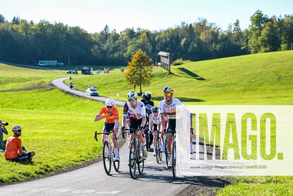 Switzerland s Marlen Reusser and Netherlands Demi Vollering are pictured in action during the elite women Road Race race (130 km) at the cycling UEC Road European Championships, in Ljubljana, Slovenia Saturday 3 October 2026. The UEC Road European Championships are taking place from 02 to 07 October in Ljubljana, Slovenia. DAVIDxPINTENS x188619762x