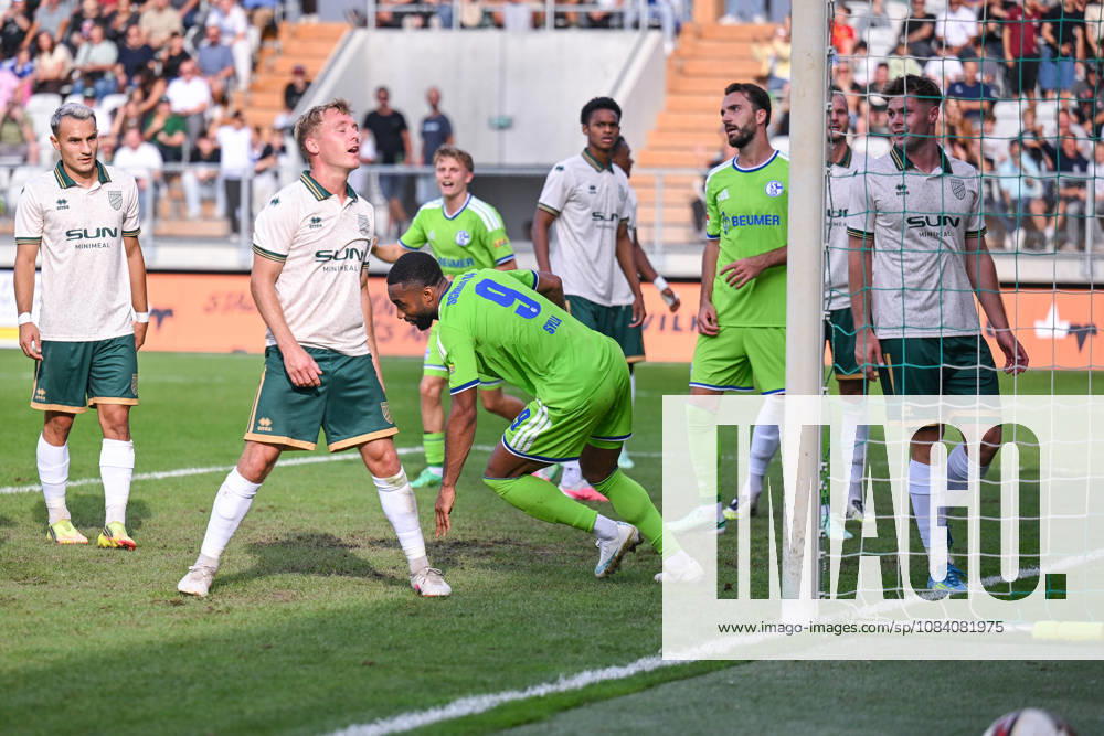 Fussball, Saison 2026 2027, Testspiel, SC Austria Lustenau - FC Schalke 04, Moussa Sylla (FC Schalke 04) erzielt das Tor zum 0:1, xRHR-FOTO YYx