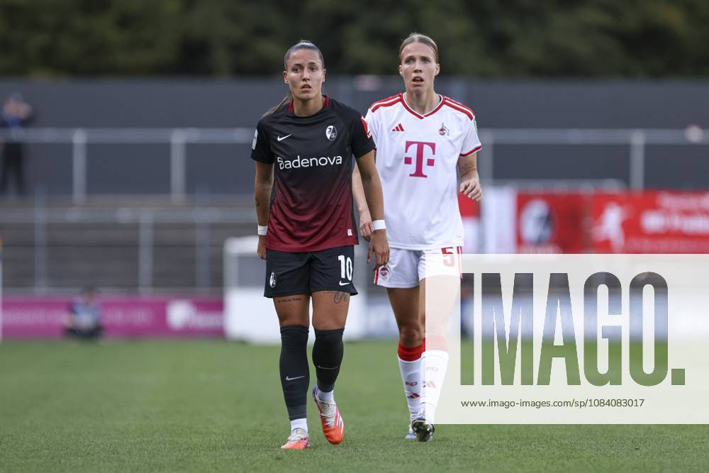 Selina Vobian (SC Freiburg) und Celina Degen (1. FC Koeln) schaut waehrend des Spiels der Frauen Bundesliga zwischen 1.FC Koeln und SC Freiburg, Franz-Kremer-Stadion am 03. October 2026 in Koeln, Deutschland. (Foto von Oliver Kaelke DeFodi Images) +++ Selina Vobian (SC Freiburg) und Celina Degen (1. FC Koeln) looks on during the Bundesliga match between 1.FC Koeln and SC Freiburg at Franz-Kremer-Stadion on October 3, 2026 in Cologne, Germany. (Photo by Oliver Kaelke DeFodi Images) DFB DFL REGULATIONS PROHIBIT ANY USE OF PHOTOGRAPHS AS IMAGE SEQUENCES AND OR QUASI-VIDEO. (Photo by Oliver Kaelke DeFodi Images) -