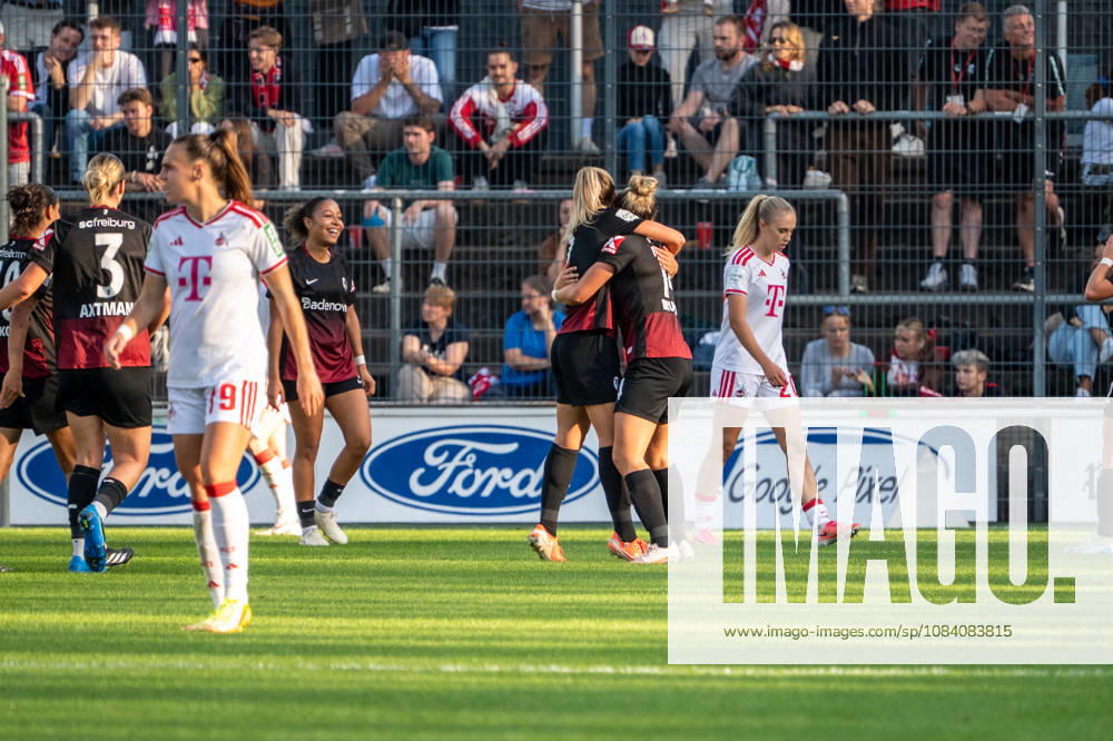 Deutschland: Google Pixel Frauen-Bundesliga 2026 2027, 6.Spieltag, 1.FC Köln vs SC Freiburg, Samstag, 03.10.2026, Franz-Kremer-Stadion (Köln-Westfalen): Tor und Torjubel zum 1:0 durch Carina Brunold (SC Freiburg, 14). Freude, Emotionen, Jubel Köln Franz-Kremer-Stadion, Köln Deutschland