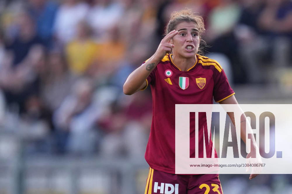 Romas Valentina Bergamaschi during the Serie A Women soccer match between Roma and Lazio at the Rome s Tre Fontane stadium, Italy - Saturday October 3, 2026 - Soccer ( Photo by Alfredo Falcone LaPresse )