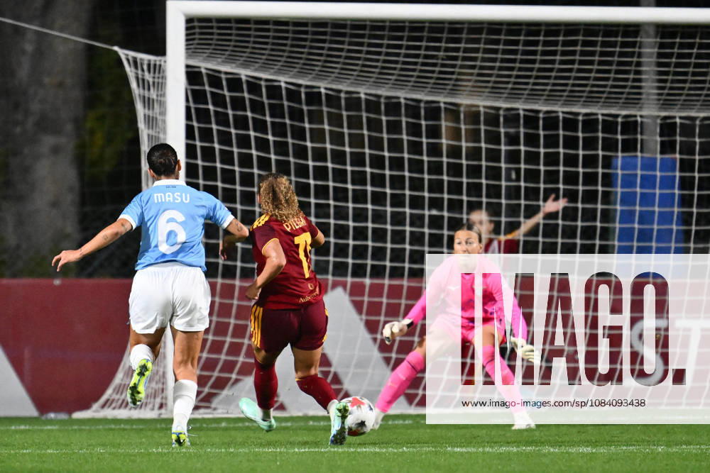 SOCCER - Women s Serie A - AS Roma vs. SS Lazio Women Photo by IPA ABACAPRESS.COM89267265 - Alayah Pilgrim of A.S. Roma Women scores the goal to make it 3-0 during the Serie A Women Athora match on Matchday 2 between A.S. Roma and S.S. Lazio Women at Tre Fontane Stadium on October 3, 2026, in Rome, Italy. Rome Italy