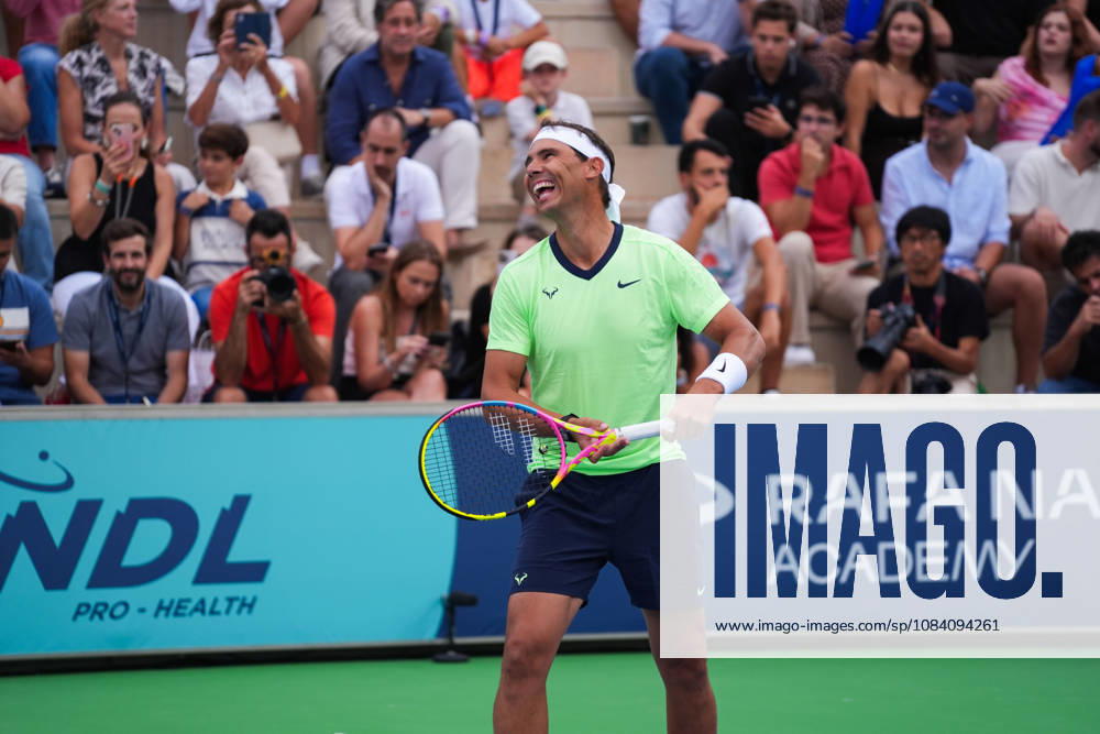 Nadal capitanea al Team Rafa y logra la victoria en el décimo aniversario de su academia Rafa Nadal durante el torneo, a 03 de octubre de 2026, en Manacor, Islas Baleares (Espana) RAFA NADAL;TORNEO;TENIS;MANACOR Organización 03 10 2026 Manacor Manacor Espana