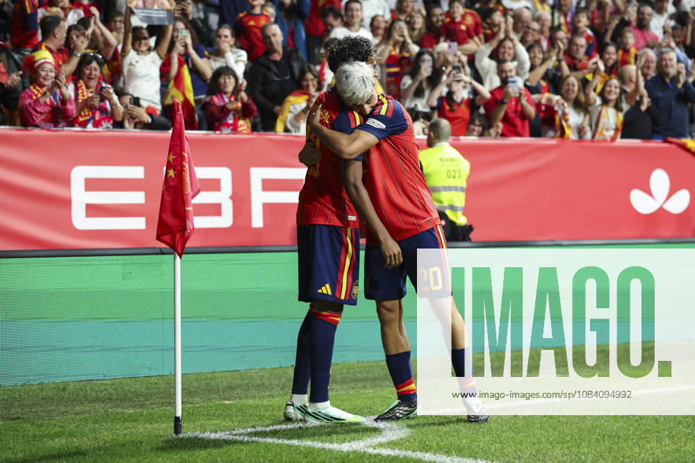 Lamine Yamal of Spain celebrates after scoring his team s first goal during the UEFA Nations League 2026 27 group phase match between Spain and Czech Republic at Carlos Tartiere stadium on October 03, 2026, in Oviedo, Spain. Oviedo Spain - ZUMAa181 20261003_zaa_a181_073