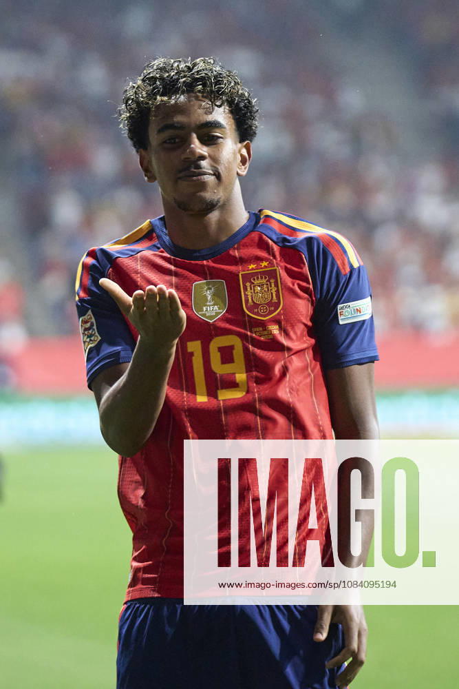 Spain - Czech Republic - UEFA Nations League 2026 27 OVIEDO, SPAIN - OCTOBER 3: Lamine Yamal of Spain celebrates after scoring his team s first goal during the UEFA Nations League 2026 27 group phase match between Spain and Czech Republic at the Carlos Tartiere Stadium on October 3, 2026 in Oviedo, Spain. (Photo by Diego Simon Photo Players Images Magara Press) Oviedo Carlos Tartiere Espana