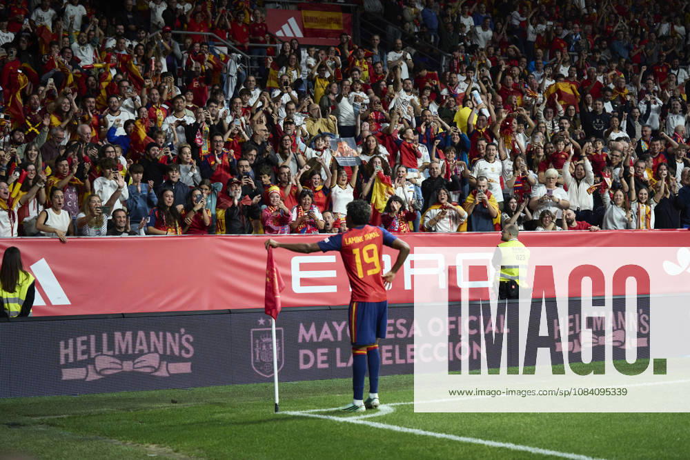Spain - Czech Republic - UEFA Nations League 2026 27 OVIEDO, SPAIN - OCTOBER 3: Lamine Yamal of Spain celebrates after scoring his team s first goal during the UEFA Nations League 2026 27 group phase match between Spain and Czech Republic at the Carlos Tartiere Stadium on October 3, 2026 in Oviedo, Spain. (Photo by Diego Simon Photo Players Images Magara Press) Oviedo Carlos Tartiere Espana