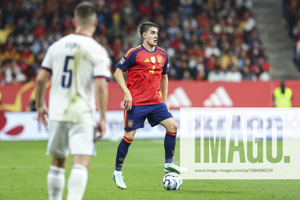 Ivan Fresneda of Spain controls the ball during the UEFA Nations League 2026 27 group phase match between Spain and Czech Republic at Carlos Tartiere stadium on October 03, 2026, in Oviedo, Spain. Spain V Czech Republic - UEFA Nations League 2026 27 Group A3 MD3 - ZUMAa181 20261003_zaa_a181_089