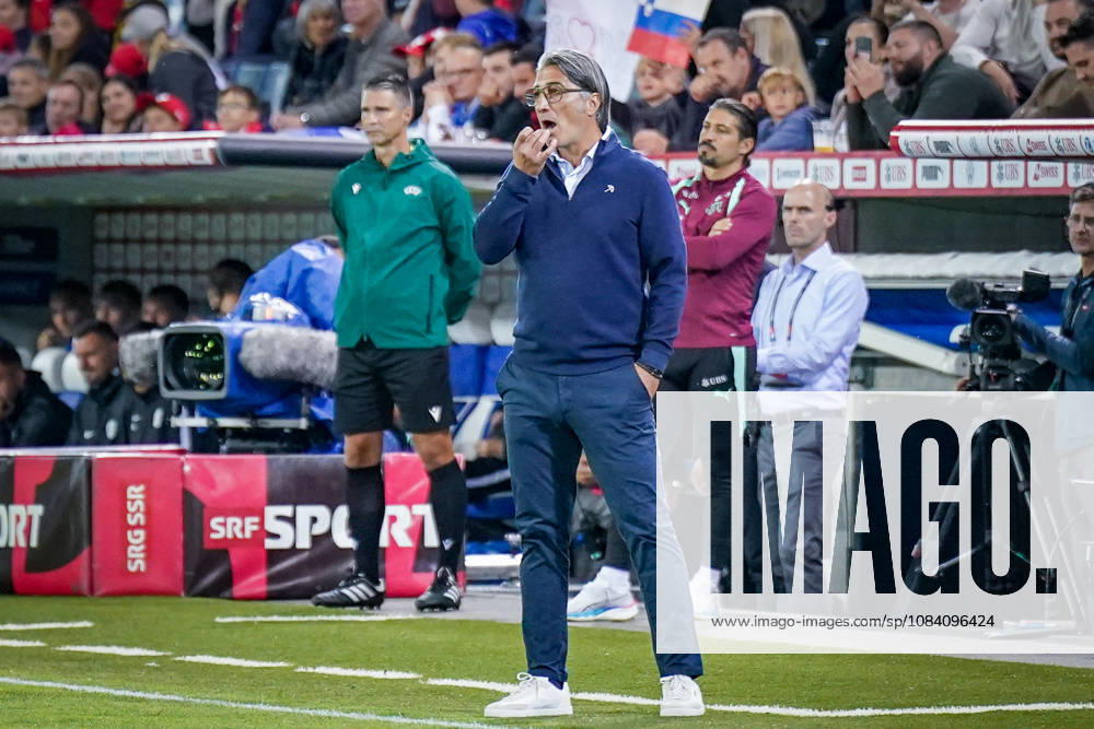Fussball UEFA Nations League 2026 - 2027, 3. Spieltag - Schweiz vs Slowenien - Thermoplan Arena (Luzern): Murat Yakin (Schweiz, Trainer) Geste, Gestik, Emotion