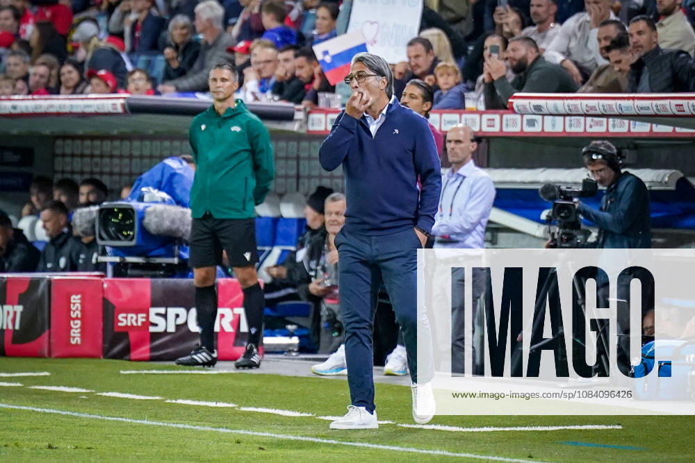 Fussball UEFA Nations League 2026 - 2027, 3. Spieltag - Schweiz vs Slowenien - Thermoplan Arena (Luzern): Murat Yakin (Schweiz, Trainer) Geste, Gestik, Emotion