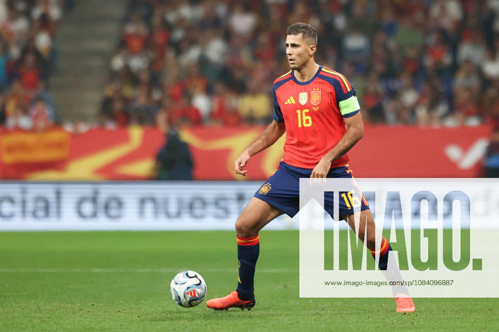 3rd October 2026; Carlos Tartiere Stadium, Oviedo, Spain; UEFA Nations League Football, Spain versus Czech Republic; Spain 16, Rodri, with possession AmandaxMcMaster