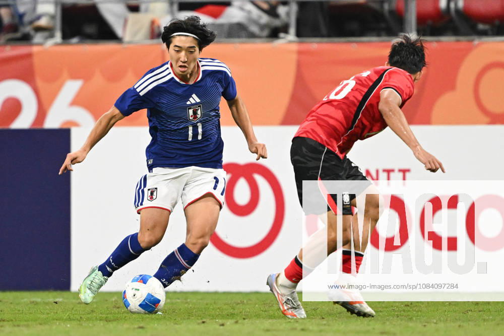 South Korea v Japan - 20th Asian Games Aichi-Nagoya TOYOTA, JAPAN - OCTOBER 03: YOKOYAMA Yumeki 11 of Japan in action during the Football Men s Final Match between South Korea and Japan on day fourteen of the 20th Asian Games Aichi-Nagoya at Toyota Stadium on October 03, 2026 in Toyota, Aichi, Japan. Stringer Anadolu Tokyo Japan. Editorial use only. Please get in touch for any other usage.