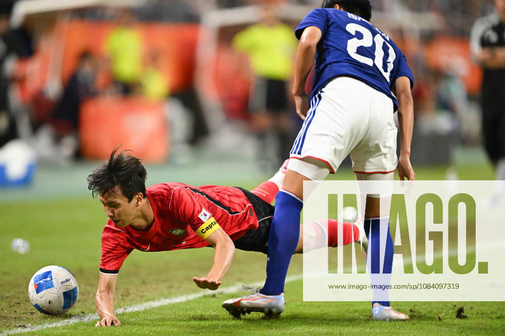 South Korea v Japan - 20th Asian Games Aichi-Nagoya TOYOTA, JAPAN - OCTOBER 03: EOM Jisung 7 of South Korea in action during the Football Men s Final Match between South Korea and Japan on day fourteen of the 20th Asian Games Aichi-Nagoya at Toyota Stadium on October 03, 2026 in Toyota, Aichi, Japan. Stringer Anadolu Tokyo Japan. Editorial use only. Please get in touch for any other usage.