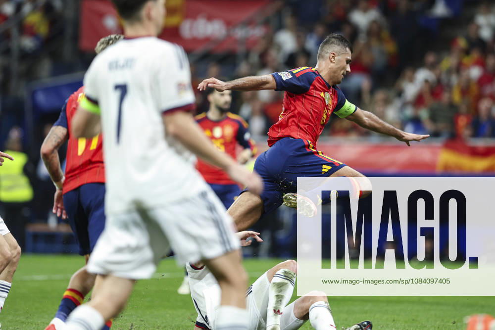 Rodri of Spain celebrates after scoring his team s second goal during the UEFA Nations League 2026 27 group phase match between Spain and Czech Republic at Carlos Tartiere stadium on October 03, 2026, in Oviedo, Spain. Oviedo Spain - ZUMAa181 20261003_zaa_a181_107