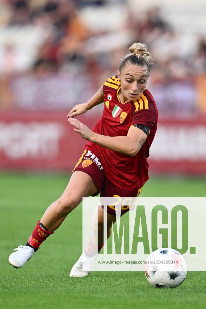 SOCCER - Women s Serie A - AS Roma vs. SS Lazio Women Photo by IPA ABACAPRESS.COM89273240 - Giada Greggi of A.S. Roma Femminile is in action during the Serie A Women Athora, Matchday 2, between A.S. Roma and S.S. Lazio Women, at the Tre Fontane Stadium on October 3, 2026, in Rome, Italy. Rome Italy