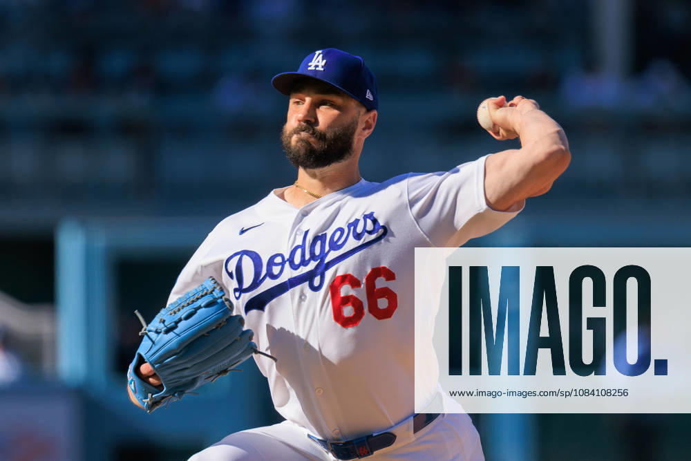 Relief pitcher, Tanner Scott 66 of the Los Angeles Dodgers during a NLDS Game 1 against the Atlanta Braves on Saturday October 3, 2026 at Dodger Stadium in Los Angeles, California. JAVIER ROJAS PI Los Angeles USA - ZUMAp124 20261003_zaa_p124_016