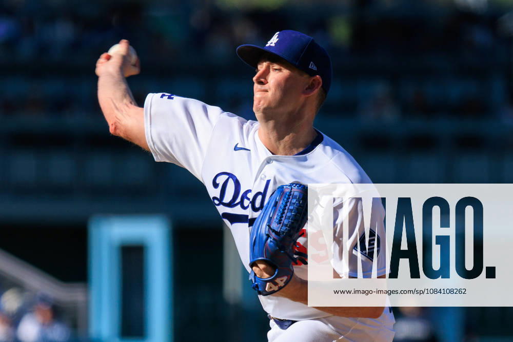 Closer Evan Phillips 59 of the Los Angeles Dodgers during a NLDS Game 1 against the Atlanta Braves on Saturday October 3, 2026 at Dodger Stadium in Los Angeles, California. JAVIER ROJAS PI Los Angeles USA - ZUMAp124 20261003_zaa_p124_018
