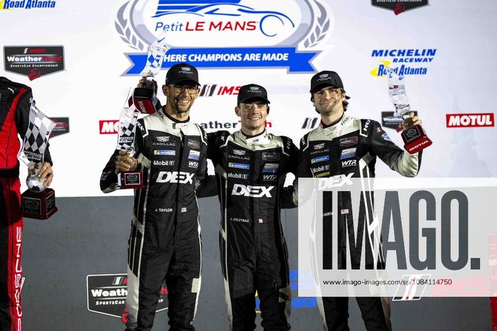 AUTO - IMSA - PETIT LE MANS 2026 40 DELETRAZ Louis (che), HERTA Colton (usa), TAYLOR Jordan (usa), Cadillac Wayne Taylor Racing, Cadillac V-Series.R, portrait during the 2026 Motul Petit Le Mans, 11th round of the 2026 IMSA WeatherTech SportsCar Championship, from October 1 to 3, 2026 on the Michelin Raceway Road Atlanta in Braselton, Georgia, United States of America - BraseltonUnited States
