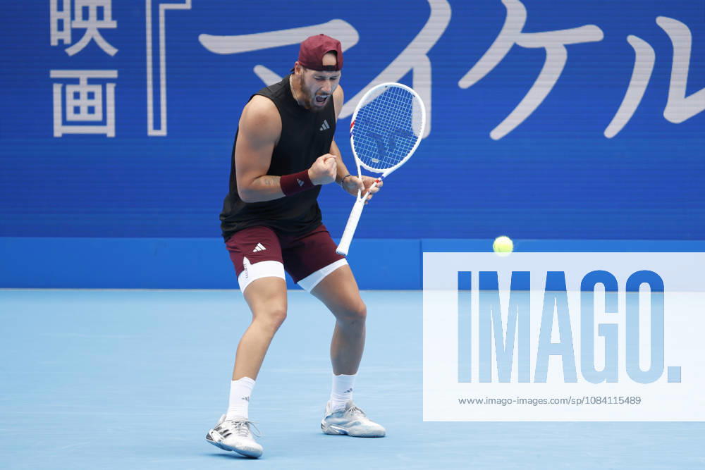 Kyrian Jacquet (France) reacts against Jaume Munar (Spain) during their Quarter-final match at the Kinoshita Group Japan Open Tennis Championships at Ariake Colosseum in Tokyo. The tournament runs from September 29 to October 6. Munar won 6-4, 6-2. Tokyo Japan - ZUMAm191 20261004_aap_m191_003